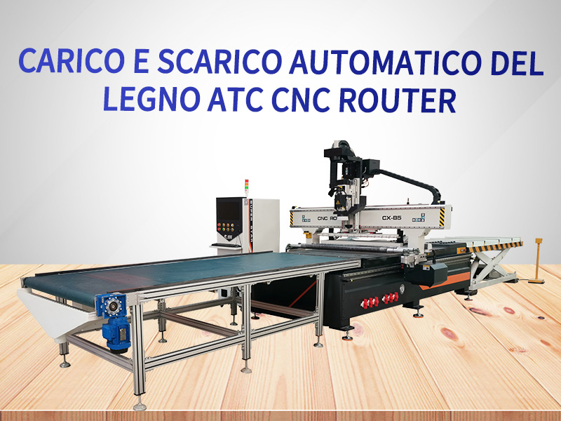 Carico e scarico automatico ATC CNC Router