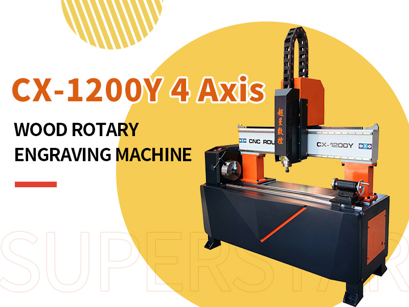 CNC rotante per legno